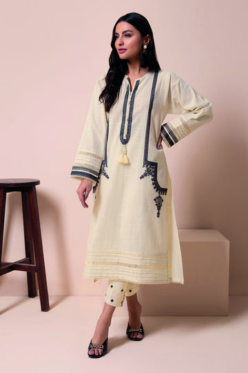 Ich22101 White Khaadi Online Spring Summer 2022